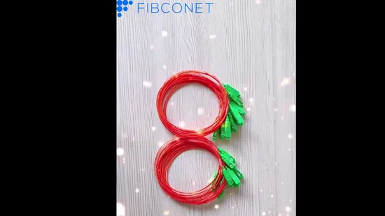 FTTH 12 Core Optical Cable Sc/APC Singlemode Fiber Optic Pigtail