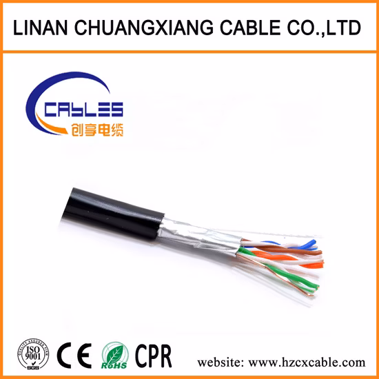 Solid Copper Wire Cat5e FTP Ethernet Cable for Optimal Data Transfer
